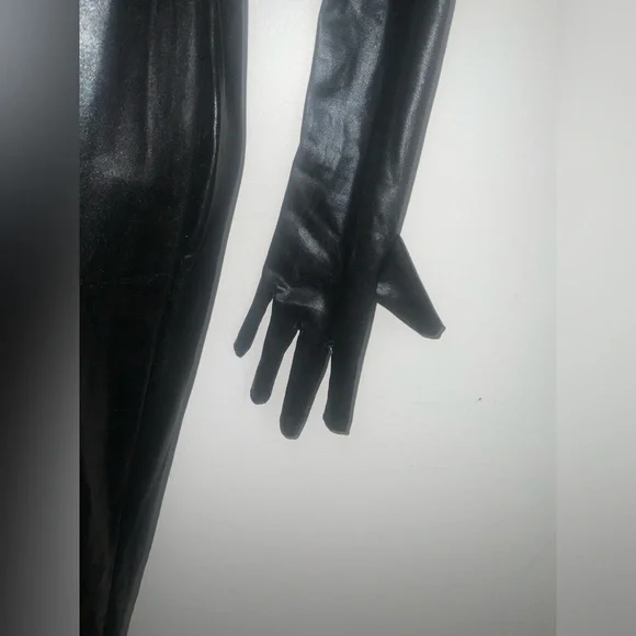 Kinky Black Full-Body Zip-Up Catsuit Sz XS-S - Picture 16 of 16